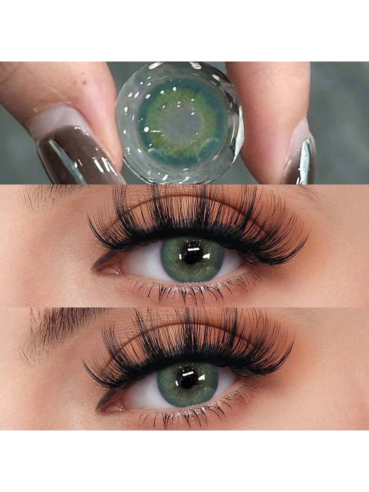 2pcs Natural Color Natural Soft Contact Lenses Eye Beauty Makeup Colored Lenses - Image 2