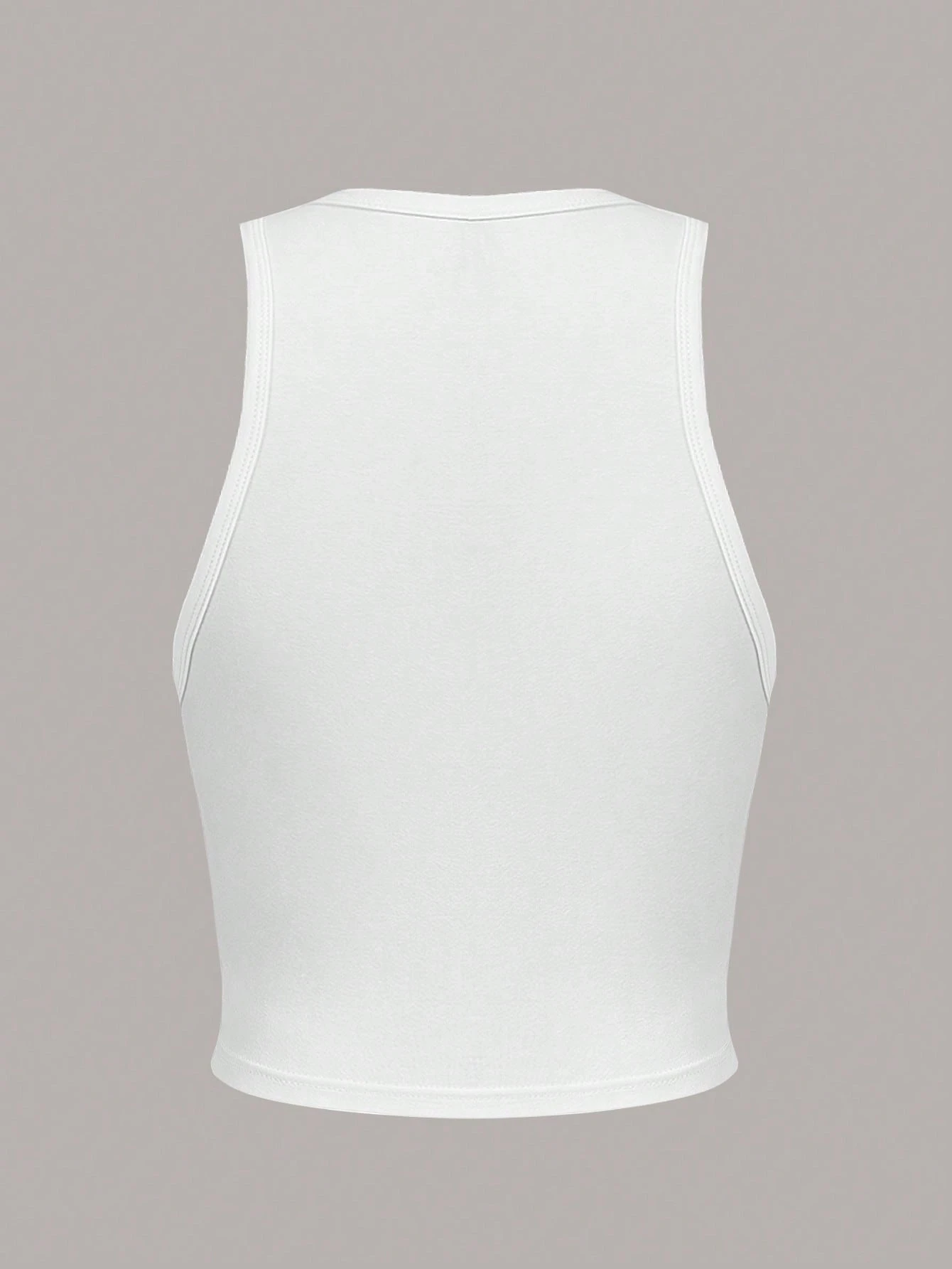 SHEIN EZwear Casual Cherry Print Slim Fit Round Neck Tank Top - Image 2