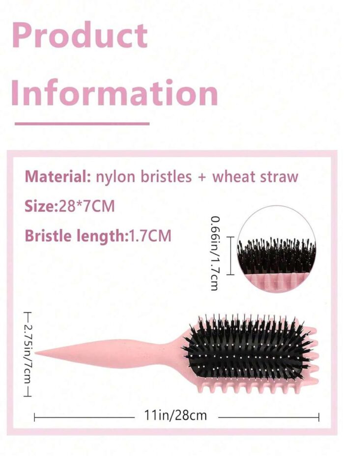 New Curl Defining Brush – Anti-Frizz Detangling Curl Brush, No-Pull Styling Tool For Perfect Curly & Wavy Hair - Image 3