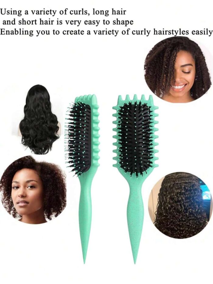 New Curl Defining Brush – Anti-Frizz Detangling Curl Brush, No-Pull Styling Tool For Perfect Curly & Wavy Hair - Image 6