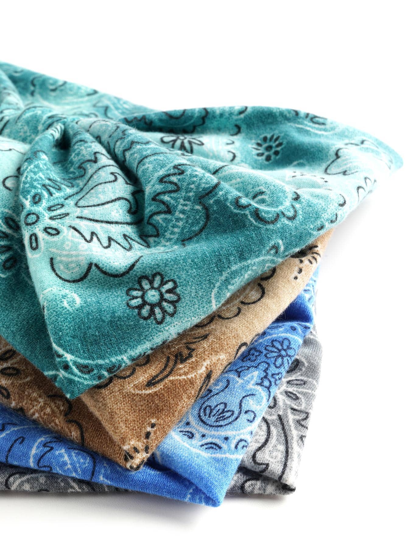 4pcs Bohemia Style Paisley Print Hair Band For Running Anti-Sweat Headbands - Image 4