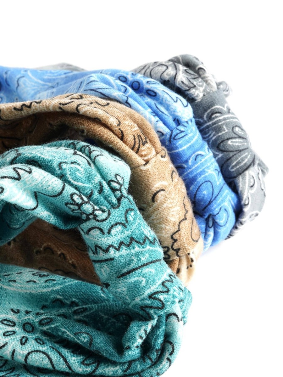 4pcs Bohemia Style Paisley Print Hair Band For Running Anti-Sweat Headbands - Image 5