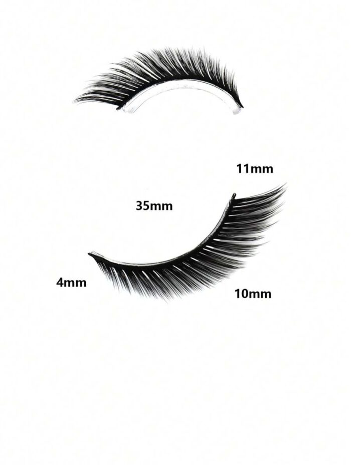 5 Pairs/Pack Cat Eye False Eyelashes Fox Eye Angel Artificial Mink Super Large Curly Fluffy False Eyelashes Natural Makeup Effect - Image 2