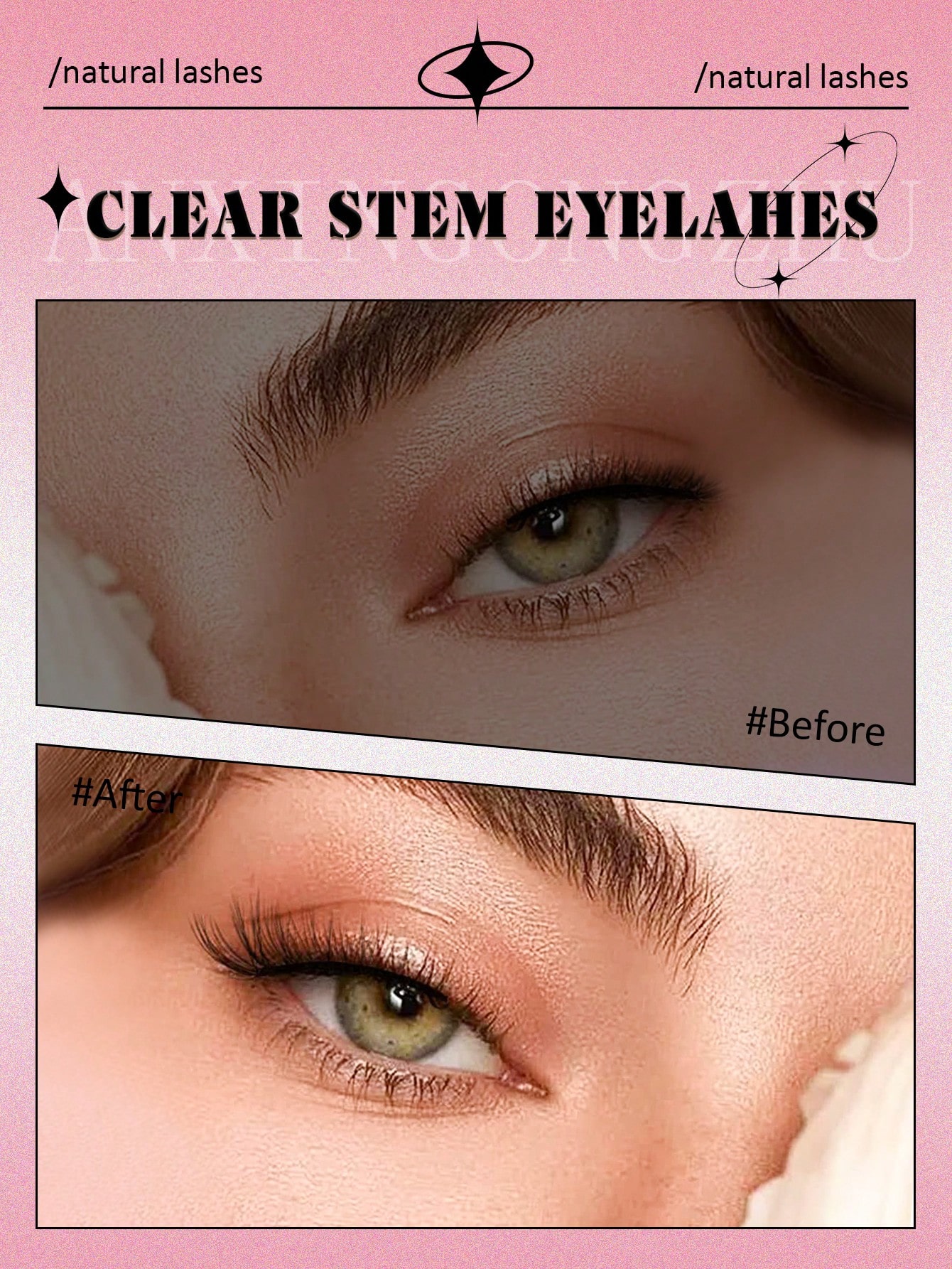 10 Pairs Clear Band Half Lashes Natural Look Wispy Fluffy Cat Eye Look Natural Short Accent Lashes - Image 5