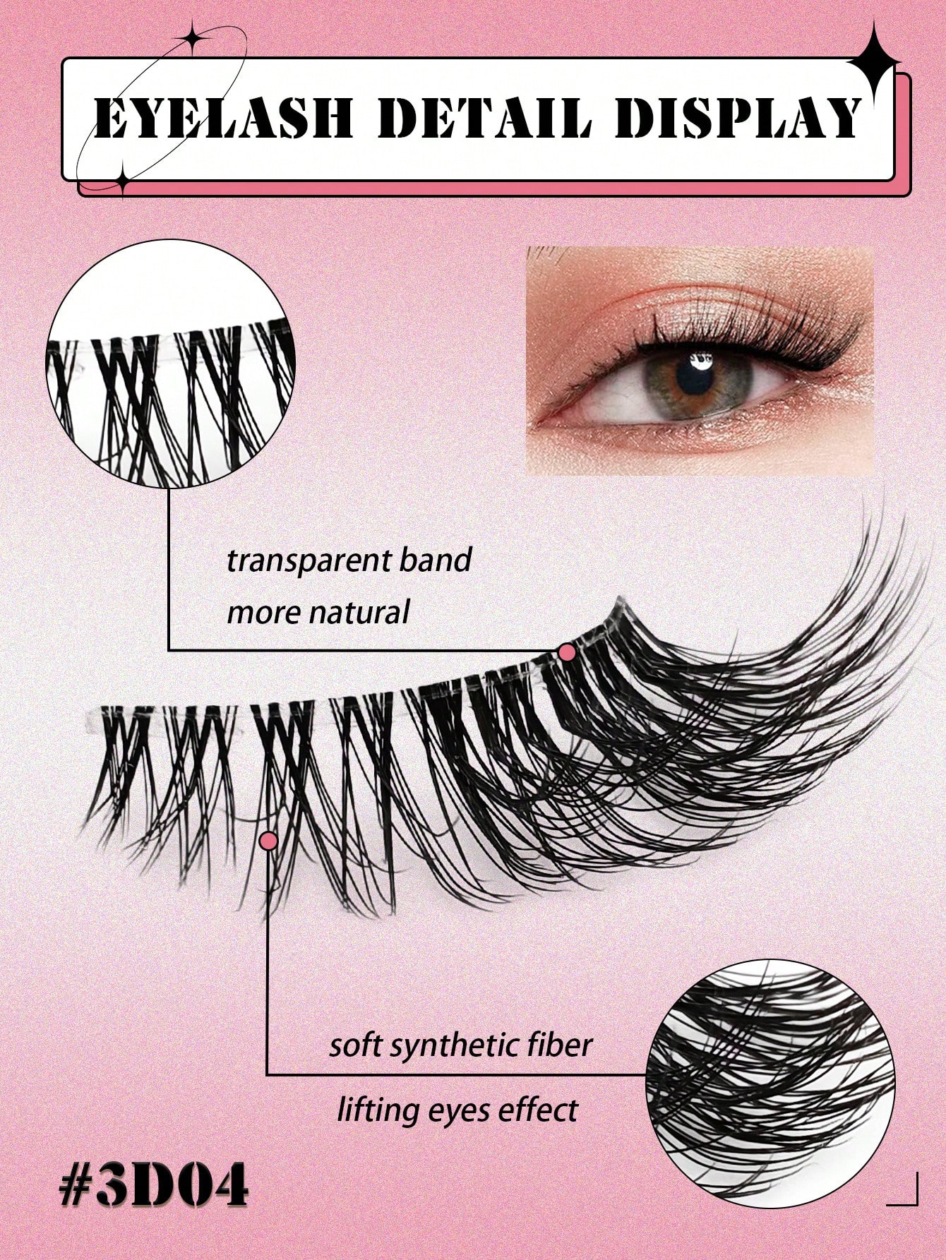 10 Pairs Clear Band Half Lashes Natural Look Wispy Fluffy Cat Eye Look Natural Short Accent Lashes - Image 8