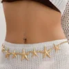 1pc Starfish Design Waist Chain Necklace