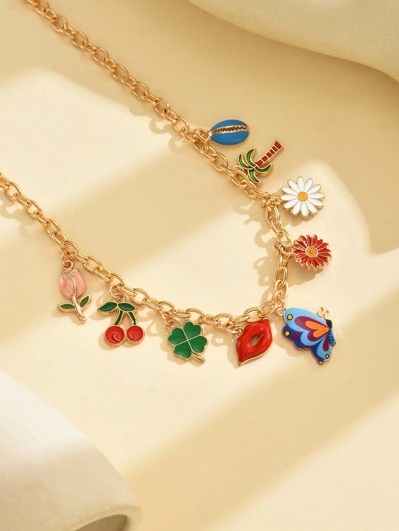1pc Summer Multi-Element Combination Pendant Necklace - Image 2