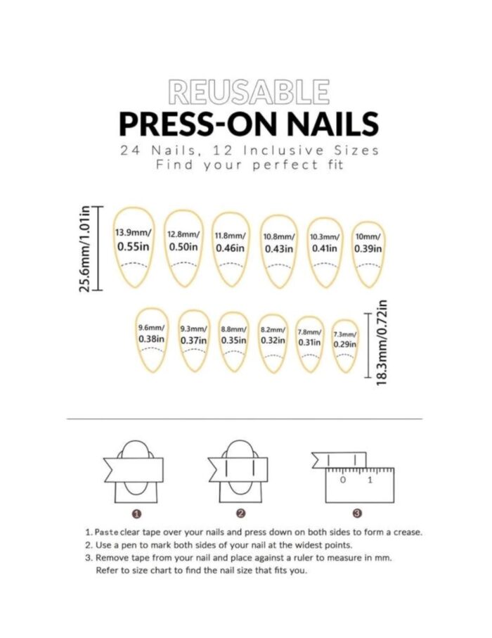24pcs French Purple Fake Nails 3D Flowers Press On Nails Polka Dots Nails Art Short Almond Shape Press On Nails Manicure - Image 4