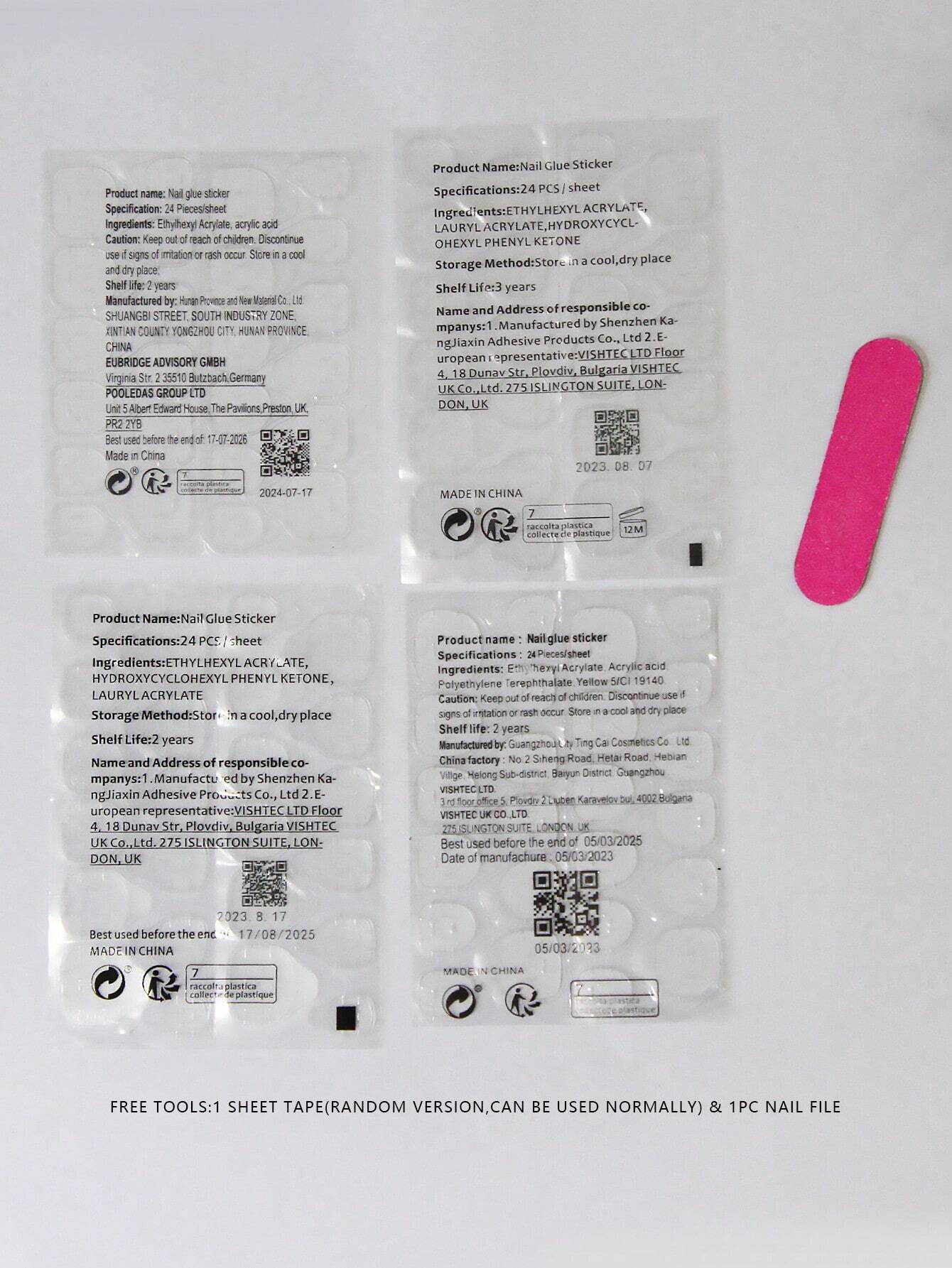 30pcs Medium-Long Almond-Shaped French Romantic 3D Flower False Nail Tips Set - Image 6