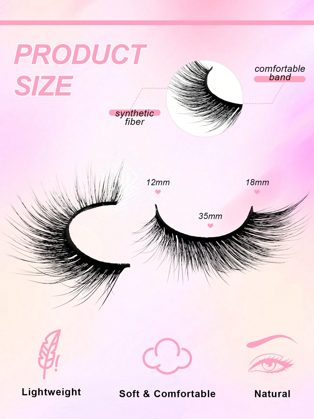 5 Pairs Full False Eyelashes Cat Eye Lashes Faux Mink Eyelashes Natural Long Full Strip Lashes Winged End Eye Elongated - Image 9