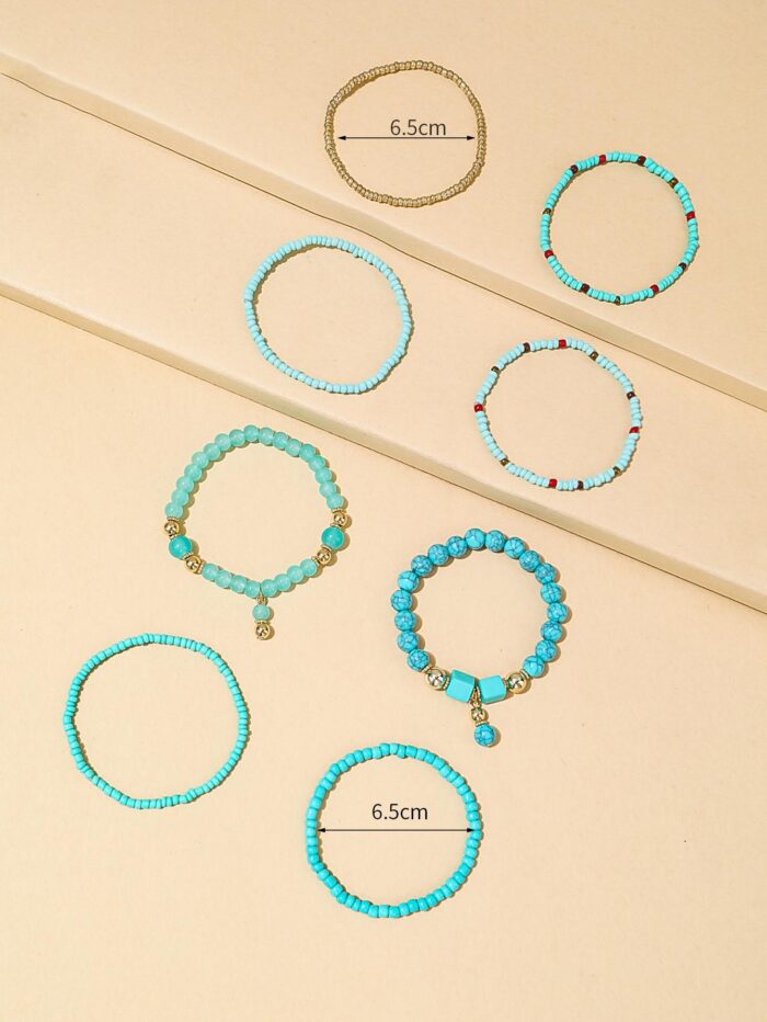 8pcs/set Minimalist Beaded Bracelet - Image 3