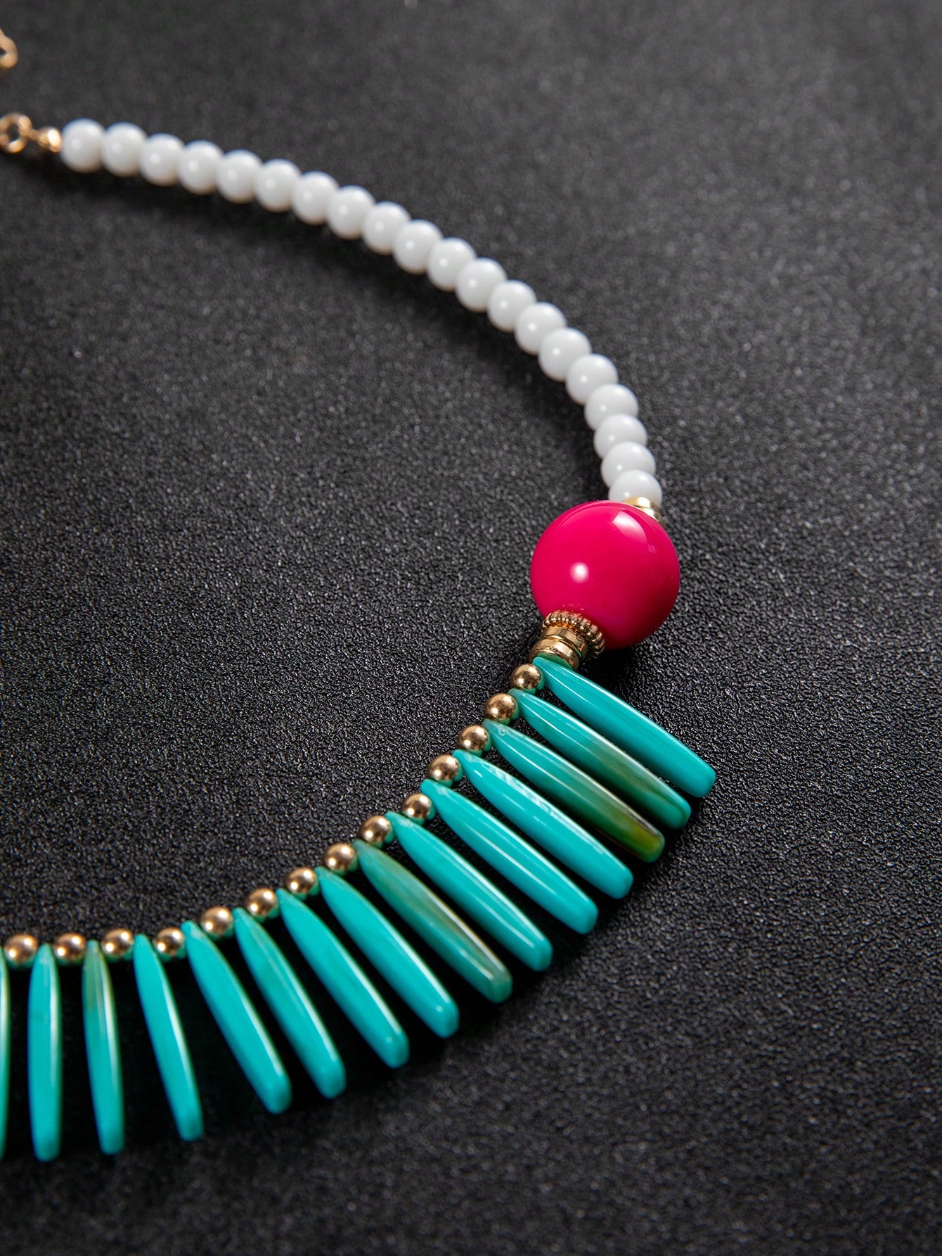 imoli 1pc Fashionable Handmade Acrylic Beaded Necklace - Image 3