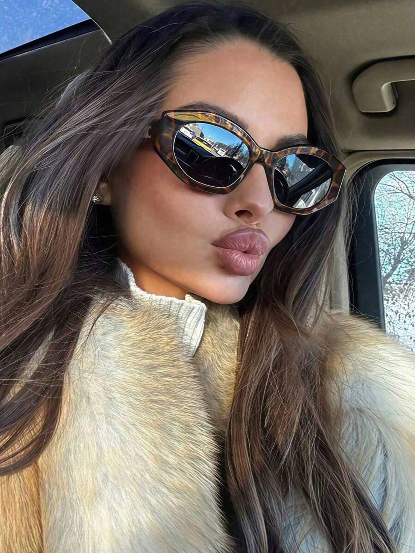 1pc Rhombus Full Frame Women's Fashion Eyeglasses