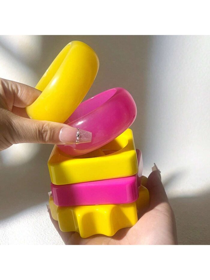 1pc Women's Elegant And Fashionable Bright-Color Bracelet