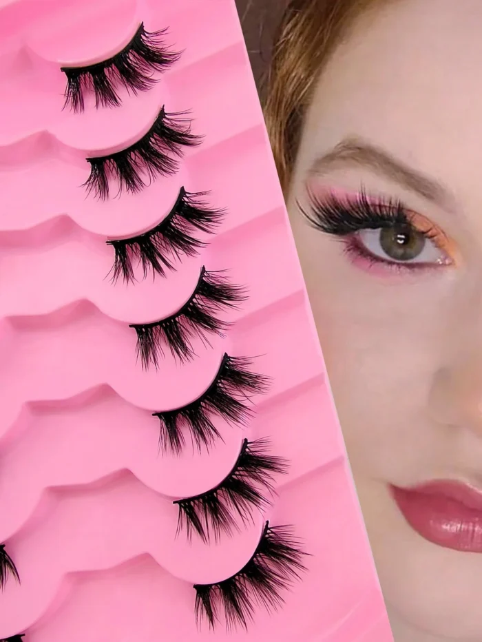 7pairs Cat Eye False Eyelashes - Image 2