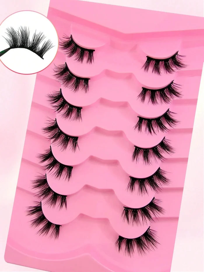 7pairs Cat Eye False Eyelashes - Image 7