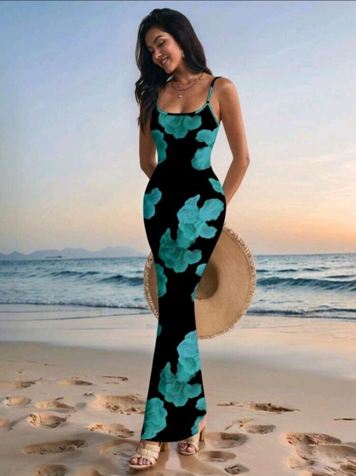 Glamance Livia Canto Studio Floral Print Elegant Vacation Beach Romantic Bodycon - Image 3
