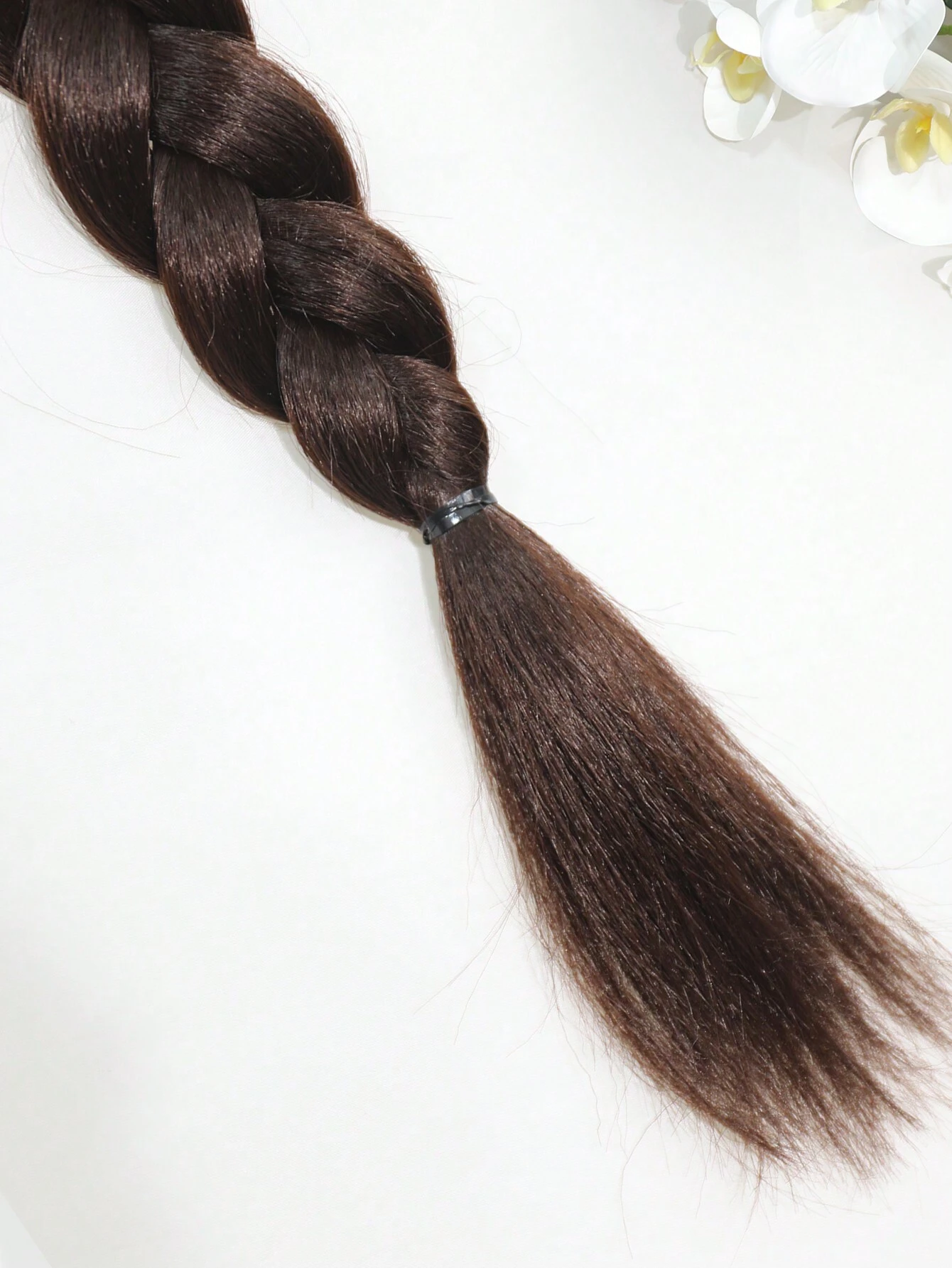 Long Ponytail Hair Extensions, Straight Women's 26inch Braided Straight Winding Hair Extensions - Image 3