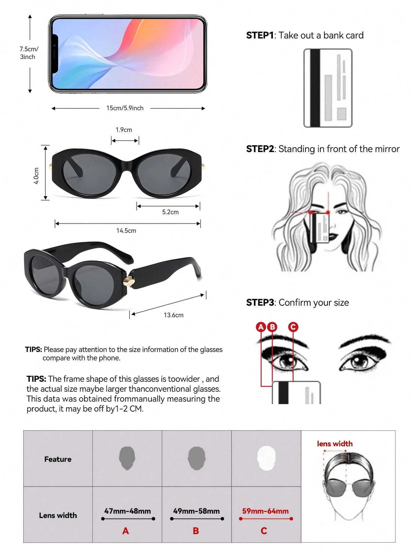 Retro Cat Eye Frame Fashion Fashion Glasses, Plastic Classic Style - Image 5