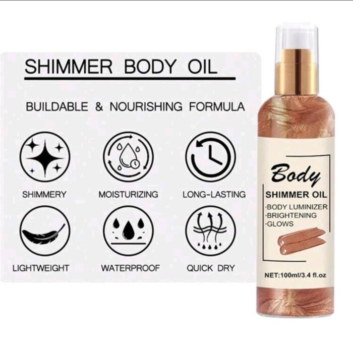 1 Bottle Shiny Moisturizing Body Oil 100ML - Image 7