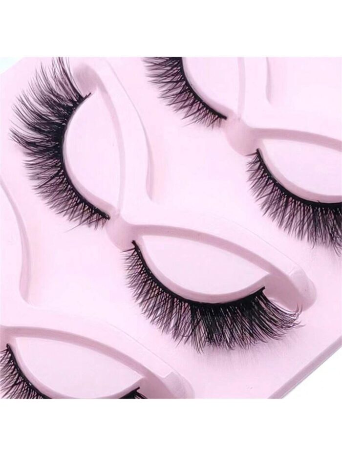 5 Pairs Cat Eye Lashes Wispy Fake Lashes Fluffy Cat Eye Lashes Extensions False Eyelashes - Image 4
