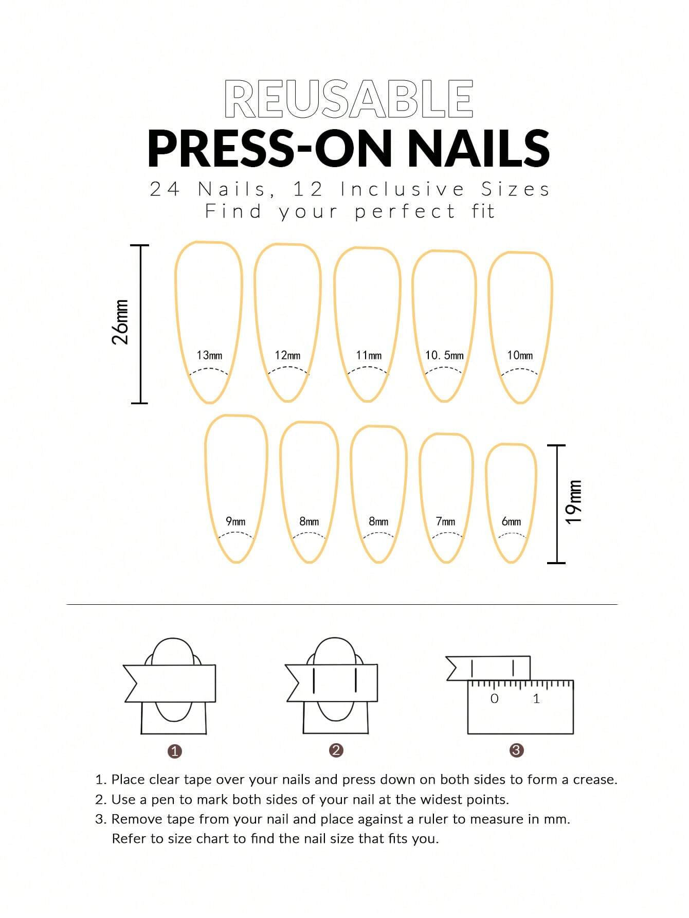 Elevate Your Style With 24pcs Long Almond Shape Bright Red False Nails Set - Image 4