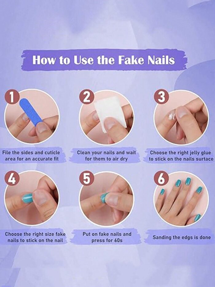 Elevate Your Style With 24pcs Long Almond Shape Bright Red False Nails Set - Image 5