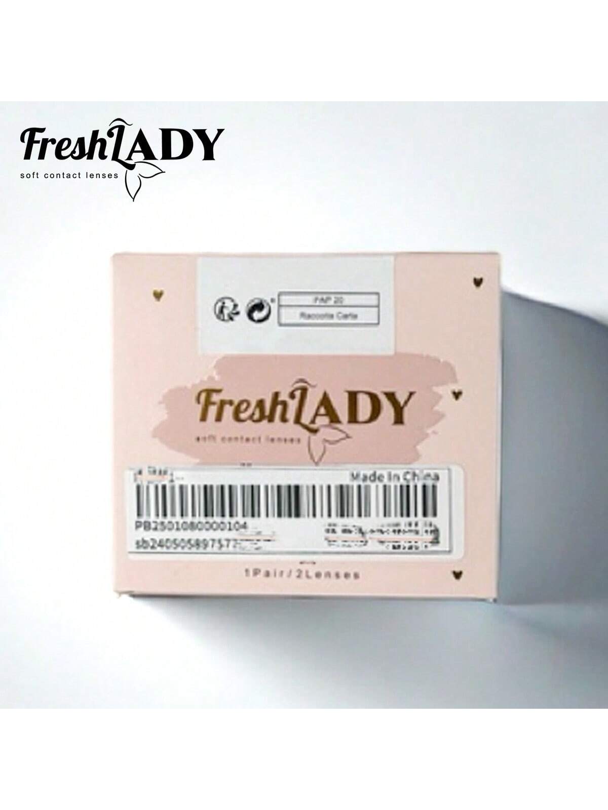 FRESH LADY Aesthetic Eye Look Mia Brown Colored Lenses 1 Year Disposable - Image 8