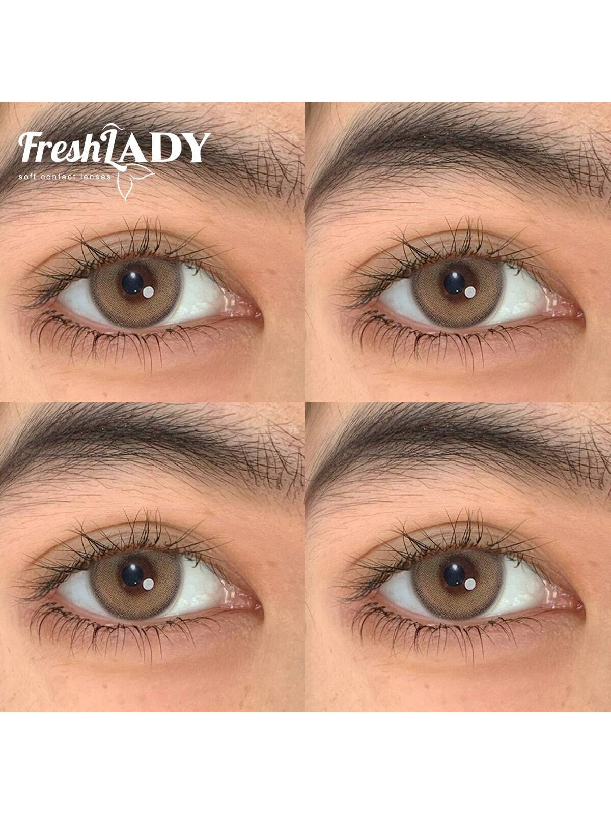 FRESH LADY Aesthetic Eye Look Mia Brown Colored Lenses 1 Year Disposable - Image 3