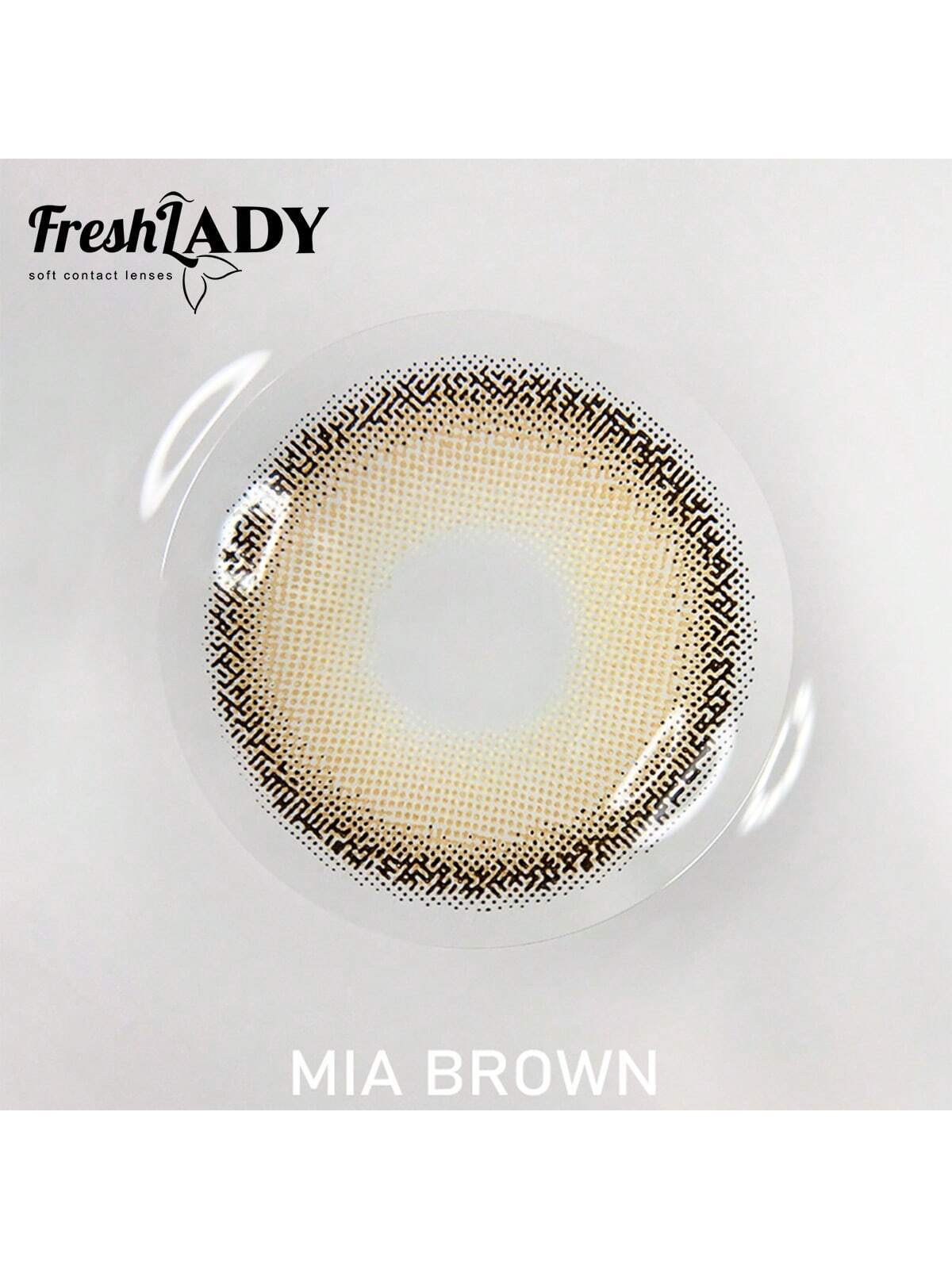 FRESH LADY Aesthetic Eye Look Mia Brown Colored Lenses 1 Year Disposable - Image 7