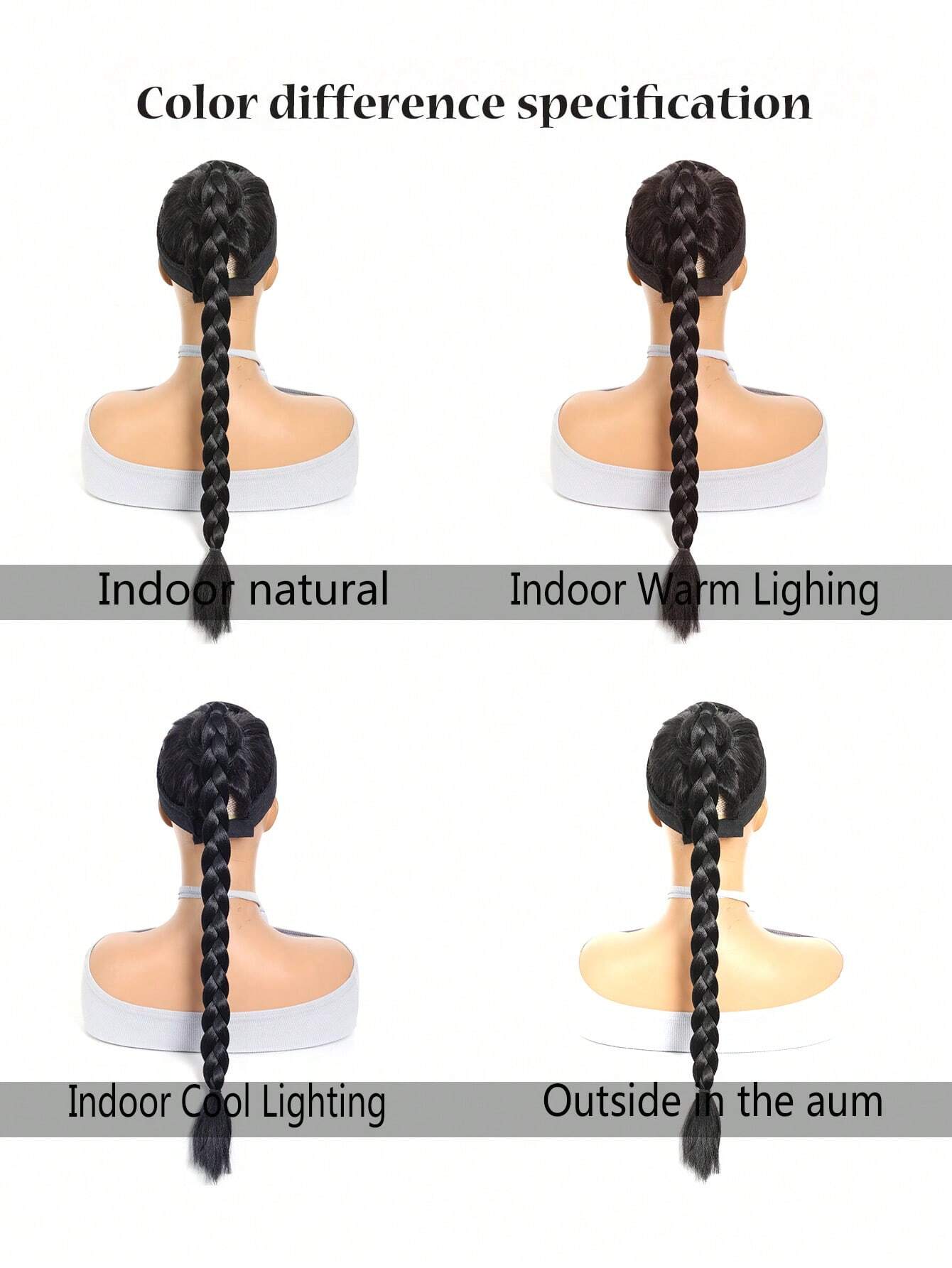 Ponytail Extensions Synthetic Boxing Braids Ponytail Hair Rope For Women High Temperature Fiber Black / 28 inchPonytail - Image 9