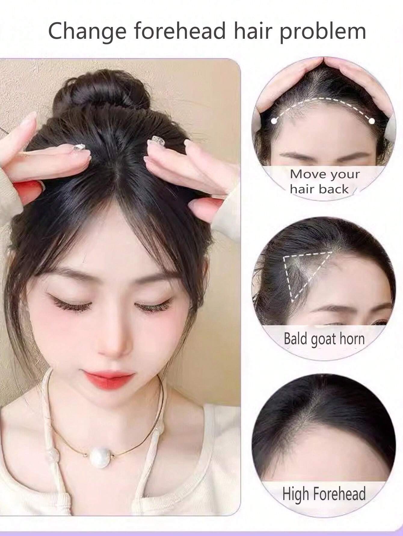 Synthetic Bangs Wig For Women With Natural Side Bangs Fluffy And Add Hair Flipper Bangs - Image 6