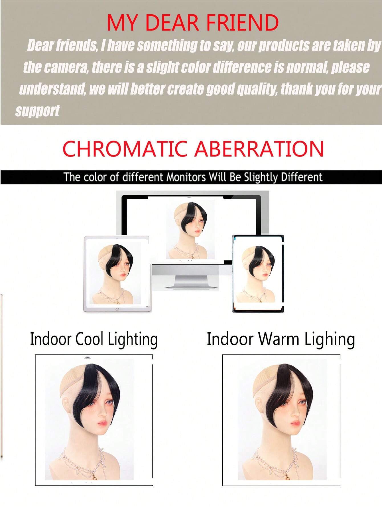 Synthetic Bangs Wig For Women With Natural Side Bangs Fluffy And Add Hair Flipper Bangs - Image 8