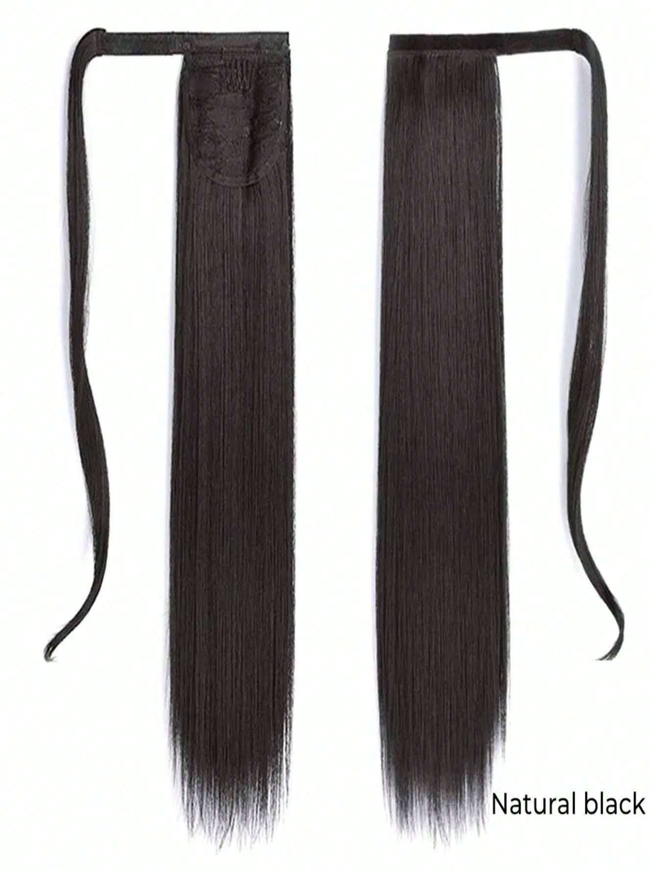 26Inch Long Wrap-Around Synthetic Hair Extension Ponytail - Image 4