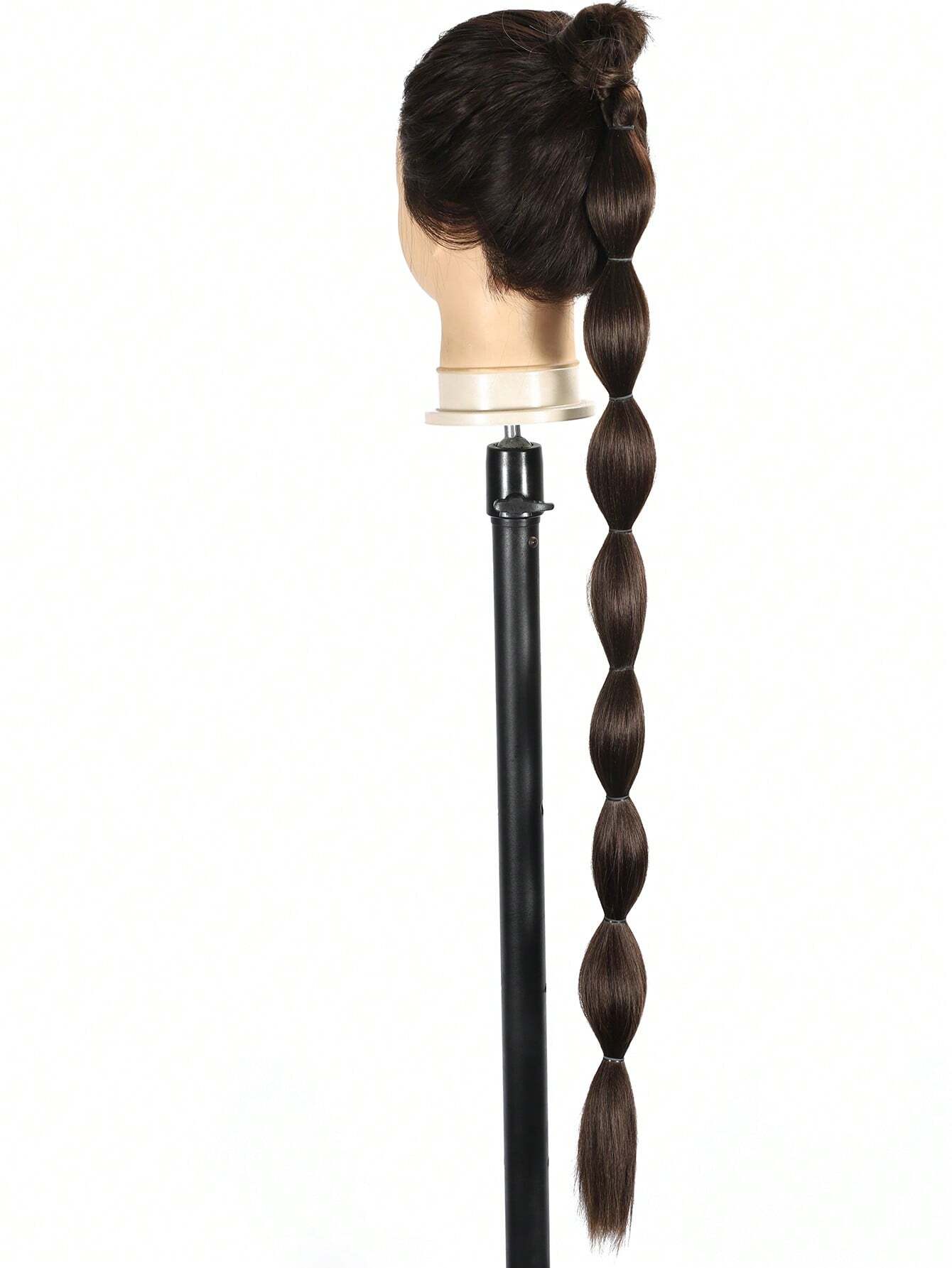 1pc Black Long Bubble Ponytail Extension For Women 28Inch Ponytail - Image 5