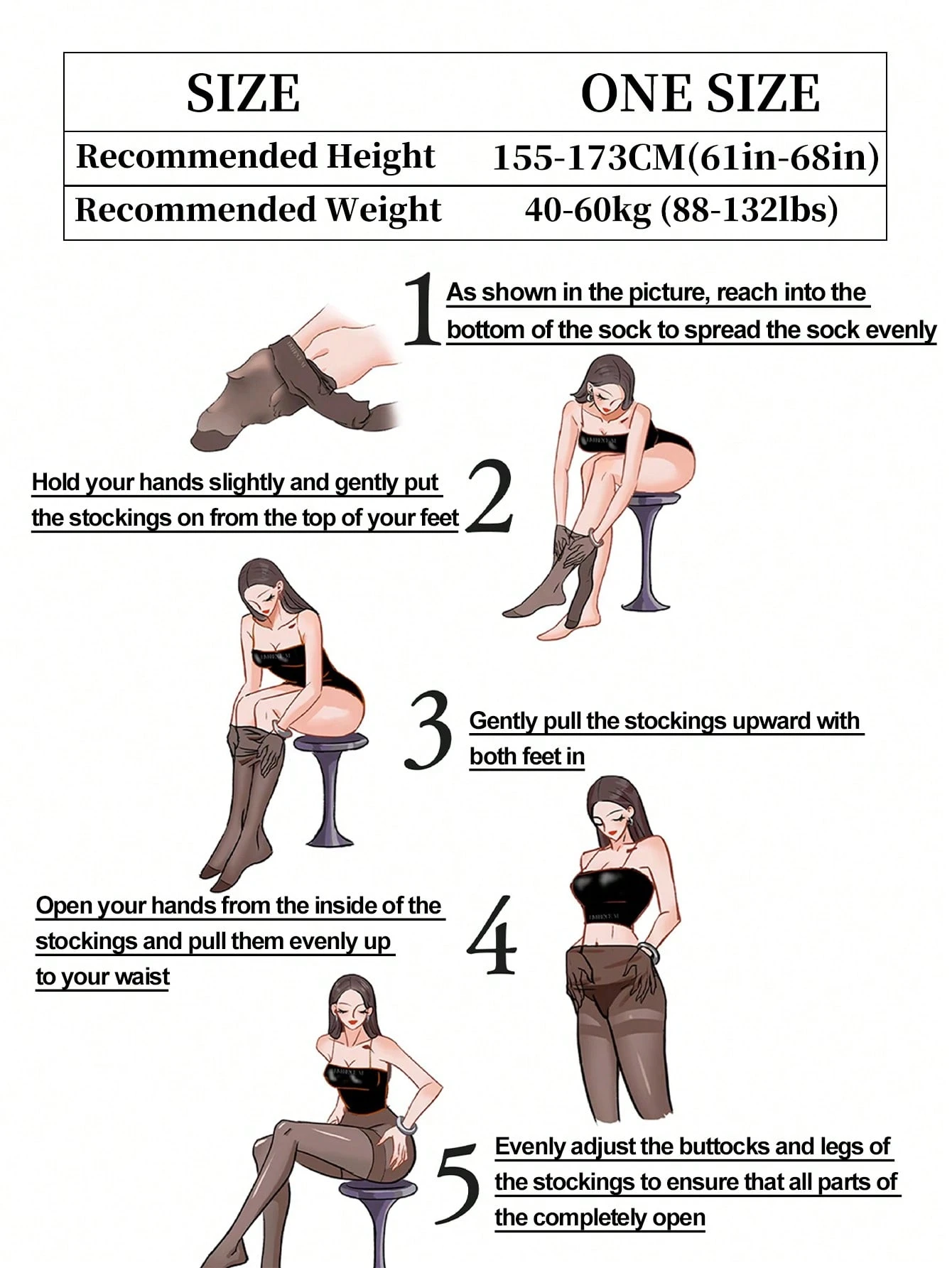 1pc Butterfly Decor Lolita Ultra-Thin Sexy Colorblock Pantyhose - Image 2