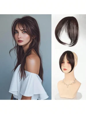 8.5 Inch Middle Part Bangs Hairpiece