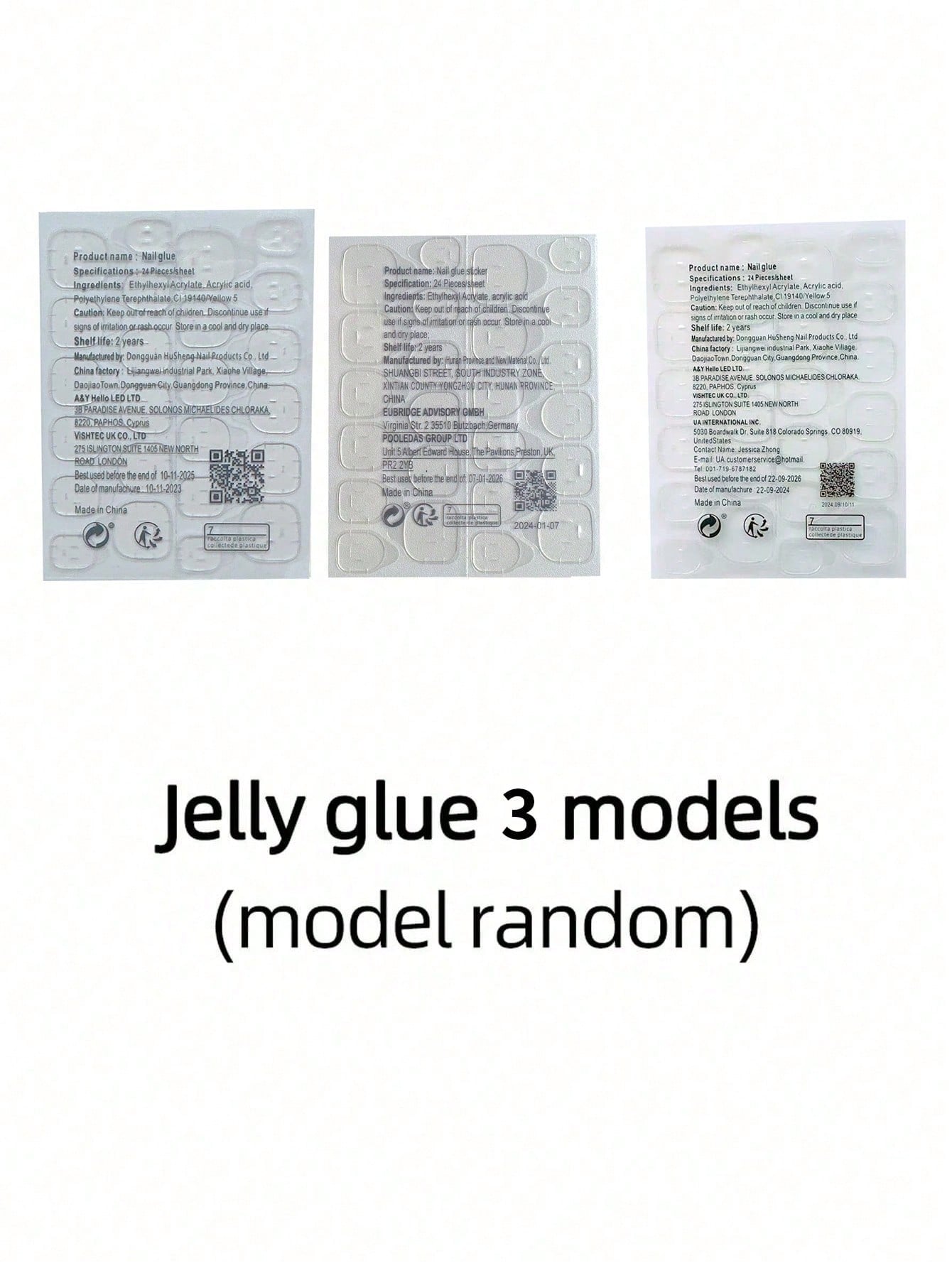 A Box Of 24 Medium Square Nails, Soft Pink Floral Design On White Background - Image 5