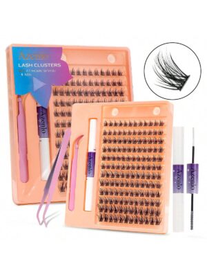 Azenlo Cluster Lashes 144 Individual Lashes Clusters Eyelash Extensions Individual