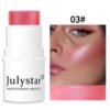 Julystar Professional Makeup Blush Stick, Long-wearing Highly Pigmented Cream Blus