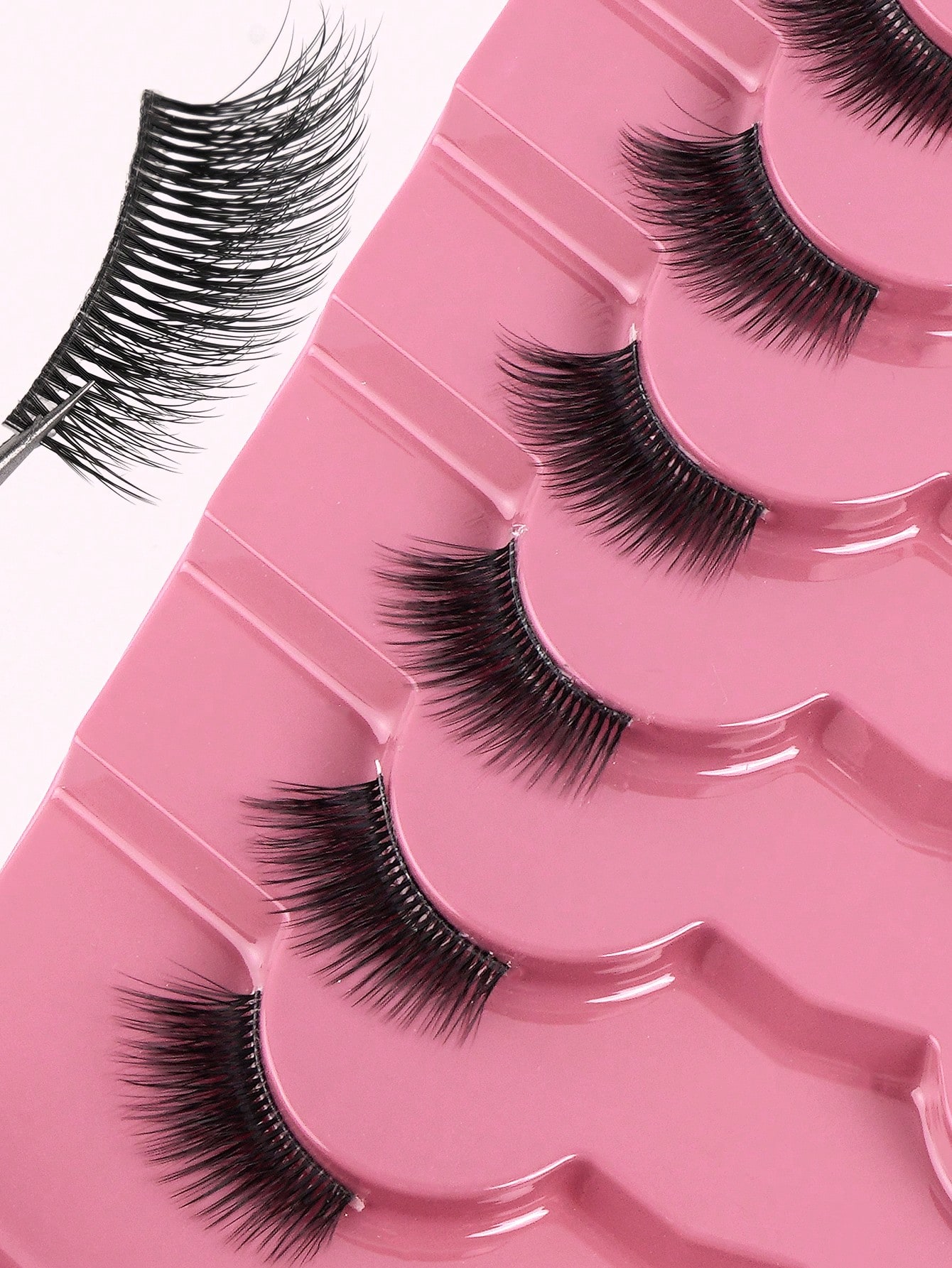 MAGEFY 7 Pairs Half-Strip False Eyelashes, Natural Cat Eye False Lashes, Cartoon Style False Lashes - Image 3