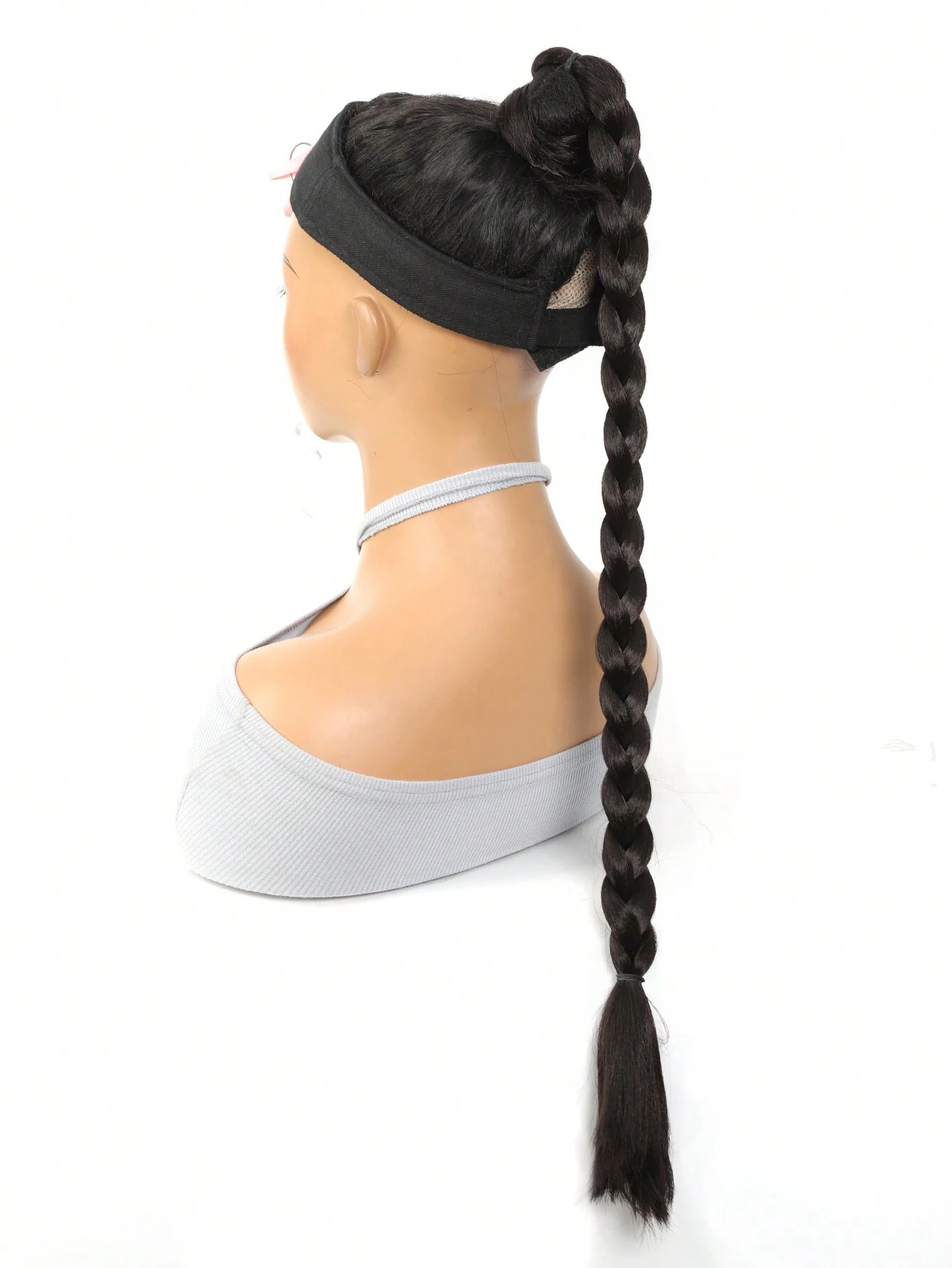Ponytail Extensions Synthetic Boxing Braids Ponytail Hair Rope For Women High Temperature Fiber Black Brown Ponytail - Image 5