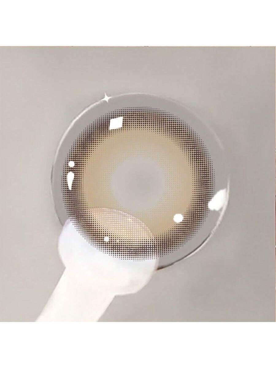 UYAAI UYAAl Colored Brown Contact Lenses For Eyes 1 Pair 1 Year Disposable Fashion Lenses - Image 3
