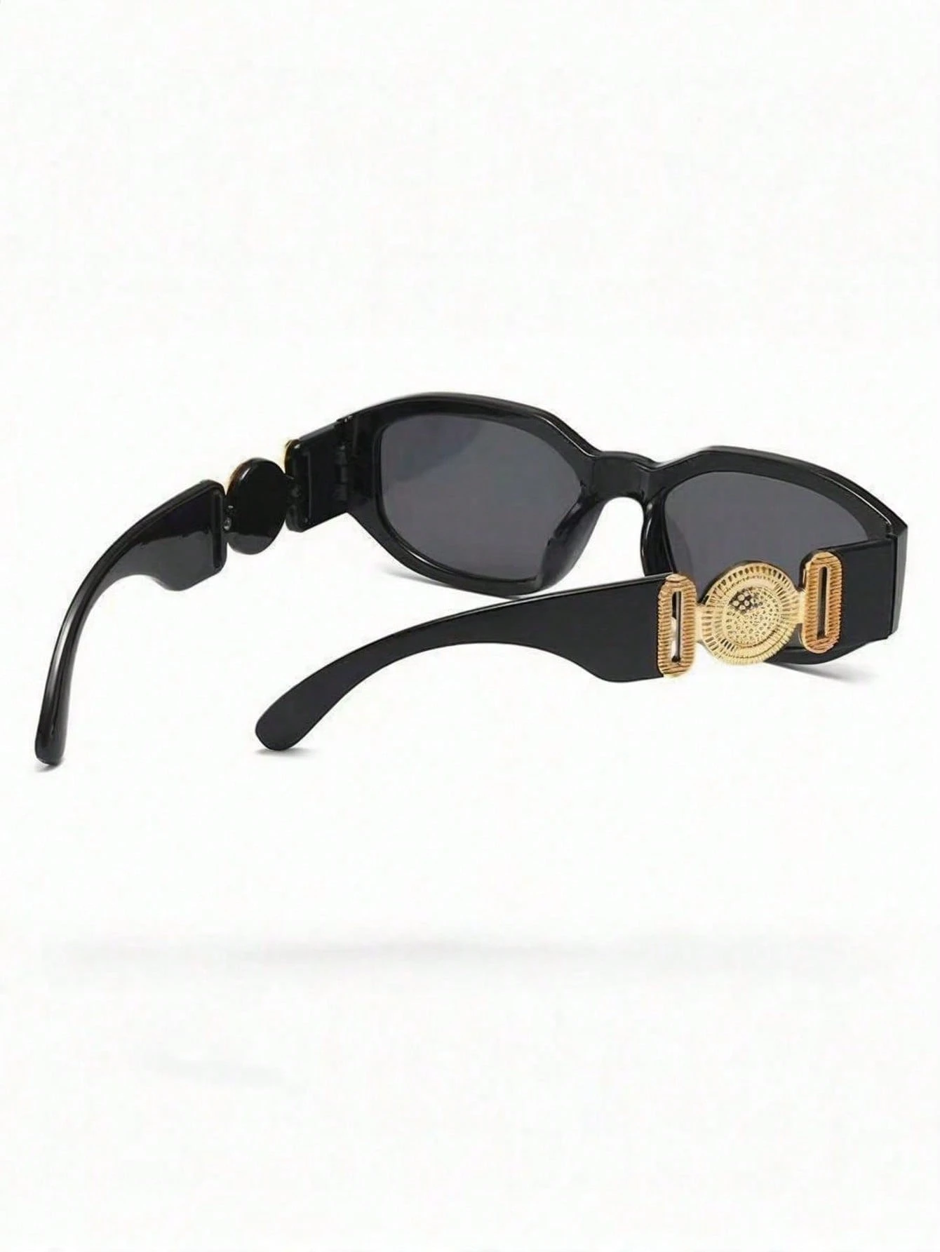 1pc Asymmetrical Small Frame Fashion Glasses, Polygon Unique Street Style Fashion Glasses - Image 4