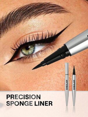 SHEGLAM Uninterrupted Waterproof Liquid Eyeliner Waterproof Highly Pigmented Black Matte Eyeliner Pencil
