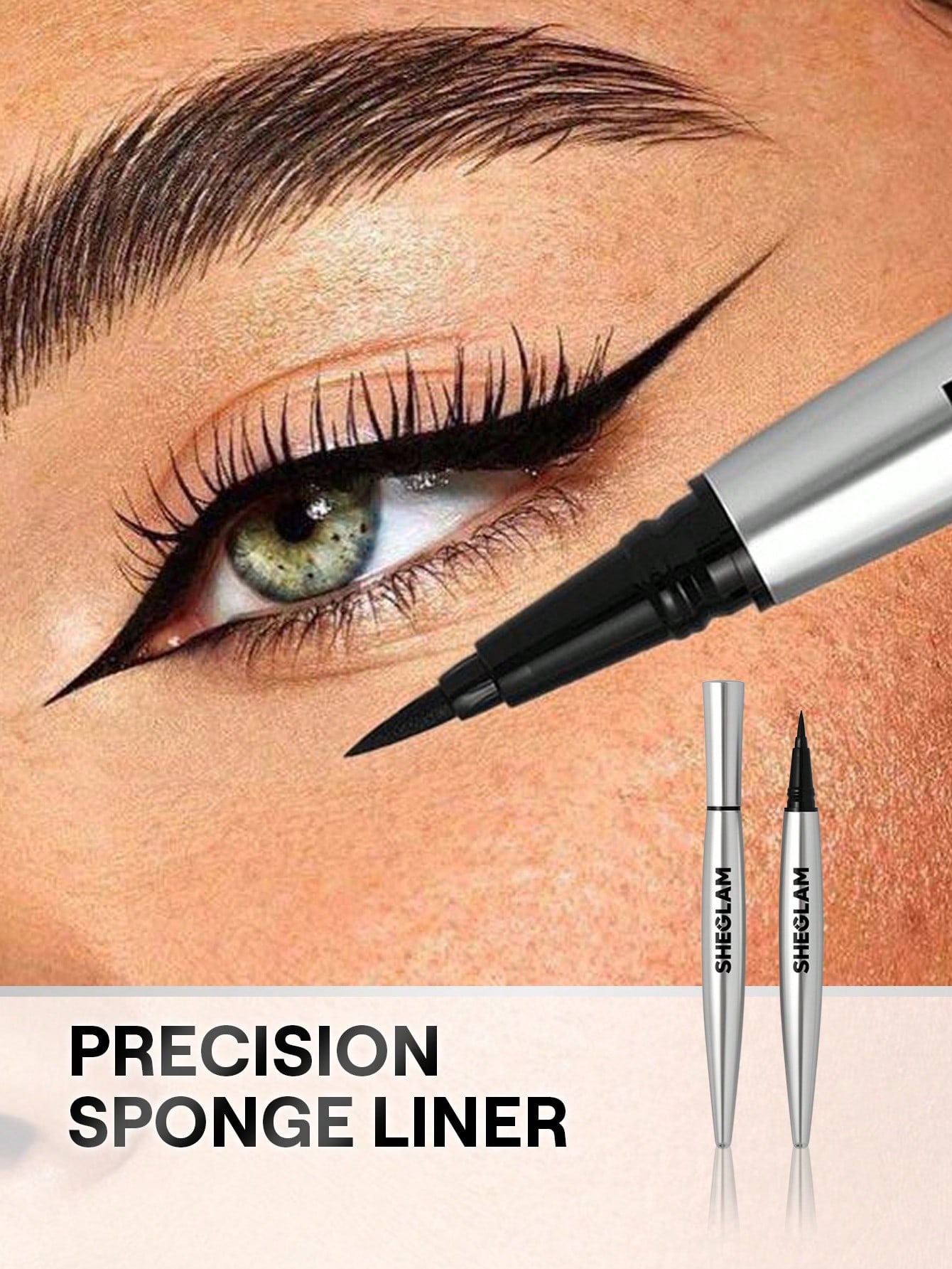 SHEGLAM Uninterrupted Waterproof Liquid Eyeliner Waterproof Highly Pigmented Black Matte Eyeliner Pencil