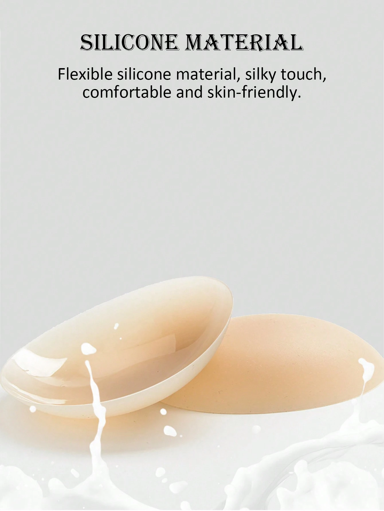 1 Pair Reusable Solid Color Nipple Covers With Storage Box, 8cm Thin Invisible Bra Pasties Suitable - Image 4