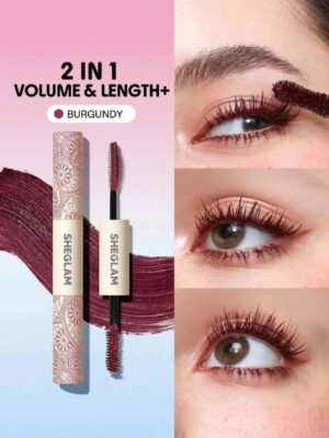SHEGLAM All-In-One Volume & Length Mascara-Waterproof Burgundy