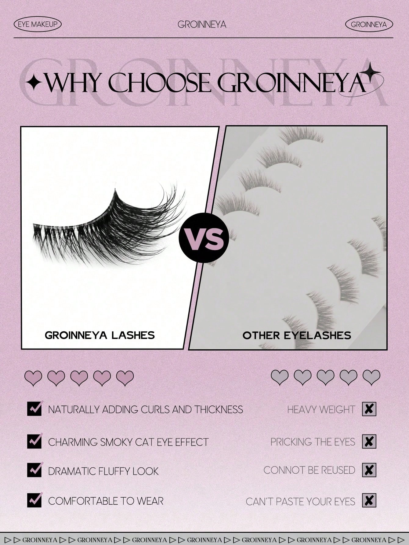 10 Pairs Half False Eyelashes Clear Band Cat Eye False Eyelashes Short Soft 3D Faux Mink - Image 4