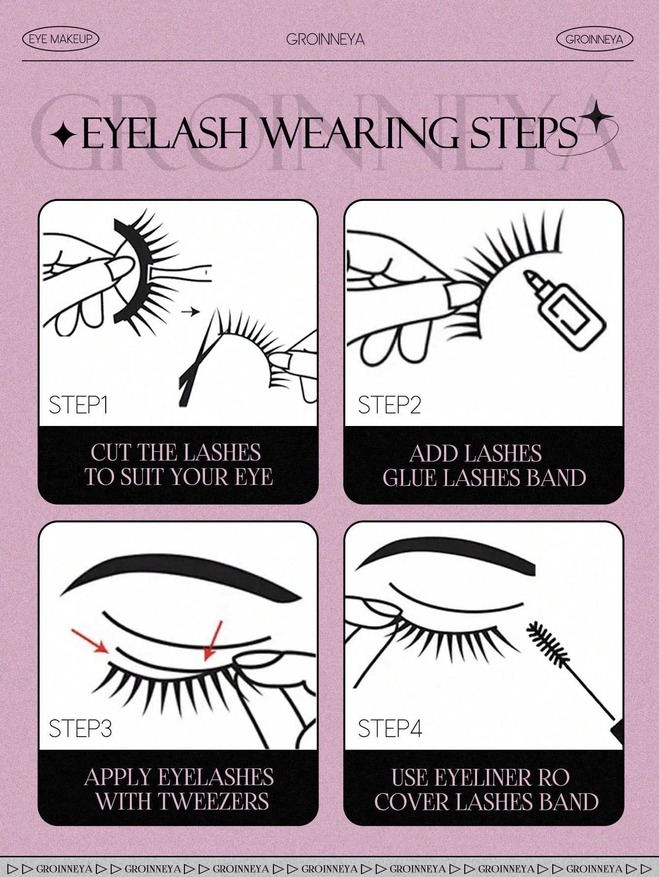 10 Pairs Half False Eyelashes Clear Band Cat Eye False Eyelashes Short Soft 3D Faux Mink - Image 5